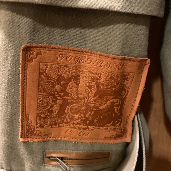 Vintage size 6 lined 100% cotton and real leather trimming jacket/coat. - Picture 6 of 6